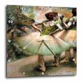 3dRose Wanduhr, Motiv Degas Ballerinas Wait Their Turn in Pfirsichgrün, 33 x 33 cm (DPP_243552_2)