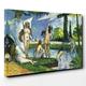 BIG Canvas Print 30 x 20 Inch (76 x 50 cm) Paul Cezanne The Bathers (2) - Canvas Wall Art Picture Ready to Hang