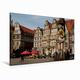 Premium Textil-Leinwand 120 cm x 80 cm quer Roland auf dem Marktplatz Bremen Statue of Roland on market place Bremen - Bremen, D | Wandbild, Bild auf Keilrahmen, Fertigbild auf echter Leinwand, Leinwanddruck