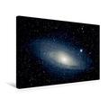 Calvendo Premium Textil-Leinwand 45 cm x 30 cm Quer, Andromeda Galaxie | Wandbild, Bild auf Keilrahmen, Fertigbild auf Echter Leinwand, Leinwanddruck: auch Messier 32 Wissenschaft Wissenschaft