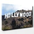 Canvas Print 30 x 20 Inch (76 x 50 cm) Hollywood Sign Los Angeles California USA - Canvas Wall Art Picture Ready to Hang