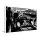 Calvendo Premium Textil-Leinwand 120 cm x 80 cm Quer, Le Mans 1967 Attwood, Courage auf Ferrari | Wandbild, Bild auf Keilrahmen, Fertigbild auf Echter Leinwand, Leinwanddruck Mobilitaet Mobilitaet