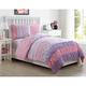 VCNY Home Lily Polyester 2-teiliges Super Soft Tröster Set, knitterarm, hypoallergen Bett Set, Twin, Pink