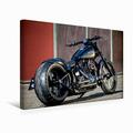 Calvendo Premium Textil-Leinwand 45 cm x 30 cm Quer Harley-Davidson Softail Slim S 300 Fat Ass Kit | Wandbild, Bild auf Keilrahmen, Fertigbild auf Echter Leinwand, Leinwanddruck