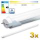 LEDVero 3x SMD LED Röhre 150 cm mit TÜV-Zertifizierung in neutralweiss - Leuchtstoffröhre T8 G13 Tube transparente Abdeckung - 25 W, 2500lm- montagefertig