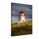 Calvendo Premium Textil-Leinwand 50 cm x 75 cm hoch, Leuchtturm Cove Head, Prince Edward Island, Kanada | Wandbild, Bild auf Keilrahmen, Fertigbild auf Echter Leinwand, Leinwanddruck Orte Orte