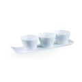 Vivo by Villeroy & Boch Group New Fresh Collection Servierset, 4-teilig, Premium Porzellan, Weiß