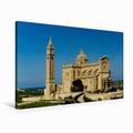 Calvendo Premium Textil-Leinwand 90 cm x 60 cm Quer Basilika TA' Pinu, Gharb (Gozo) | Wandbild, Bild auf Keilrahmen, Fertigbild auf Echter Leinwand, Leinwanddruck