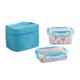 BE NOMAD Lunchbox mit 2 luftdichten Dosen Norme Blau/Transparent