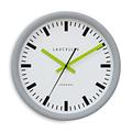 Roger Lascelles Clocks TS/SYNC/Grey/Lime Wanduhr, Glas, White, M
