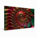 Calvendo Leinwand Red Flower Petal Spiral 90x60cm, Special-Edition Wandbild, Bild auf Keilrahmen, Fertigbild auf Hochwertigem Textil, Leinwanddruck, Kein Poster