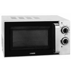 Livago 0910105 Mikrowelle/20 L/700 W/Abschaltautomatik/Restlaufanzeige/weiß