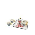 Villa d 'Este Home Tasse Kaffee mit Tablett 6 Teile Fusion