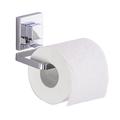 Wenko 22687100 Vacuum-Loc Toilettenpapierhalter Quadro WC-Rollenhalter, Edelstahl rostfrei, Glänzend, 11 x 14 x 6 cm