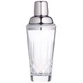 KitchenCraft Bar Craft Kristallglas Cocktail Shaker mit Edelstahl # Sieb, 400 ml (14 FL oz) – Klar