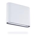 Smartwares 10.041.25 LED-Außenwandleuchte, Aluminium, Intégré, 9 W, weiß, 14 x 35 x 16 cm