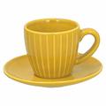 Tognana Porcellane Set 6 Coffee Cup & Sau CC 90 Djerba – Cups & Mugs (Coffee, Set, 0.09 L, Yellow, Ceramic, Round)