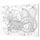 Pintcolor 7170.0 Keilrahmen mit Leinwand Bedruckt zum Ausmalen, Tannenholz/Baumwolle, Weiß/Schwarz, 50 x 40 x 3.5 cm