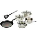 Kleines Einsteigerpaket: ELO Topfset Skyline 4-teilig + Tefal Enjoy Black Pfanne 28 cm + Leifheit Pfannenwender