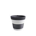 Kahla 23D193A22002C MG Cupit Becher 0, 23 L mit Trinkdeckel in Coffee to Go Mug, Pro Öko, Porzellan, anthrazit, 10 x 6 x 9.9 cm