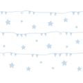 Rasch Textil Papiertapete Tapete - Kollektion Disney Fantasy Deco U30261 Gerlande Sterne weiß blau