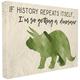 The Stupell Home Décor Collection "I'm So Getting a Dinosaurier, gerahmt, Giclée-Motiv, Canvas, Mehrfarbig, 60.96 x 3.81 x 76.2 cm