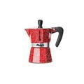 Bialetti Espressokocher 3 Tassen, Aluminium, rot, 20 cm