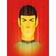 Star Trek Beaming Spock, 50th Anniversary 60 x 80 cm, Leinwanddruck, Mehrfarbig