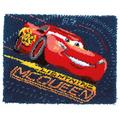 Vervaco WD Knüpfteppich Lightning McQueen Knüpfpackung zum Selbstknüpfen eines Teppichs, Stramin, weiß, 69 x 56 x 0,3 cm