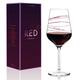 RITZENHOFF Red Rotweinglas von Luca Casini, aus Kristallglas, 580 ml, mit edlen Platinanteilen