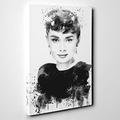 Arty Pie Canvas Print 30 x 20 Inch (76 x 50 cm) Audrey Hepburn (5) V3, Wood, Multi-Colour, 76 x 50 x 3 cm