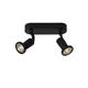 Lucide Jaster-LED-Deckenstrahler-LED-GU10-2x, 2700 K, Metall, GU10, 5 W, Black, 6 x 19,8 x 15,5 cm