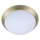 Niermann Standby Deckenleuchte - Opal Dekorring Messing matt, 25 cm, LED, Glas/Metall, 25 x 25 x 8 cm