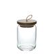 Fairmont & Main Esche gebeizt Store Jar 650 ml, Braun, 13,5 x 9 x 9 cm