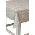 Galileo Casa Geometric Tischdecke Fleckschutz, pvc-poliestere 240x140x0.1 cm Fango/Bianco