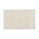 Coin Haus 6681311 Teppich scendidoccia Frottee Jacquard Zefiro, 100% Baumwolle, Hellgrau, 47 x 70 x 0.5 cm