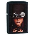 Zippo Steampunk Lady Benzinfeuerzeug, Messing, Edelstahloptik, 1 x 6 x 6 cm