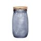 Kitchen Craft Industrie Küche Glas Food Vorratsdosen mit luftdichtem Holzdeckel, groß, 1,5 l (2,75 PTS) – Beton Finish, grau, 12,5 x 11 x 22 cm