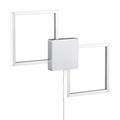 Trio Leuchten Hydra 276210207 LED Wandleuchte, Metall, 20 Watt, Nickel Matt, Switch Dimmer