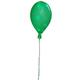 Decor Service LED Ballon, PVC, Grün, 53 x 3,5 cm