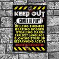 Gaming Gamer Tür Poster Keep Out Gamer at Work Xbox Playstation Art Wand 001 von inspiriert wallsâ ®