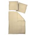 adam Uni Collection Bettwäsche-Set, Bio Baumwolle, Beige, 135 x 220 cm, 2-Einheiten