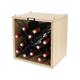 Compactor Home ran8953 Cube zu Weine Produktreihe Copenhagen, Holz, Beige und Schwarz, 36 x 30 x 36,5 cm