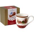 Villeroy & Boch Annual Christmas Edition Jahresbecher 2018, 530 ml, Porzellan, Rot