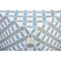 Tischdecke Lunar blau Tischtuch Tischwäsche Wachstuch pflegeleicht wasserabweisend Rechteckig 140 x 160 cm, PVC-Polyester, 55027, Venilia