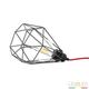 LEDbyled Dogui Desk Lampe, Grau/Rot