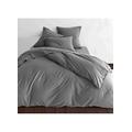 Homemaison Bettbezug Jersey, Baumwolle, grau, 200 x 200 cm