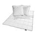 Traumnacht TopCool Mono Bettenset, 1x Übergangsbettdecke 200 x 200 cm und 2x Kopfkissen 80 x 80 cm, weiß