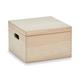 Aufbewahrungsbox "Cube" m. Deckel, Kiefer