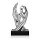 World Art TW60323 Harz-Skulptur Tief Union Moderne Harz Skulptur Statue mit Marmor Basis, Harz, 36x19x18 Cm